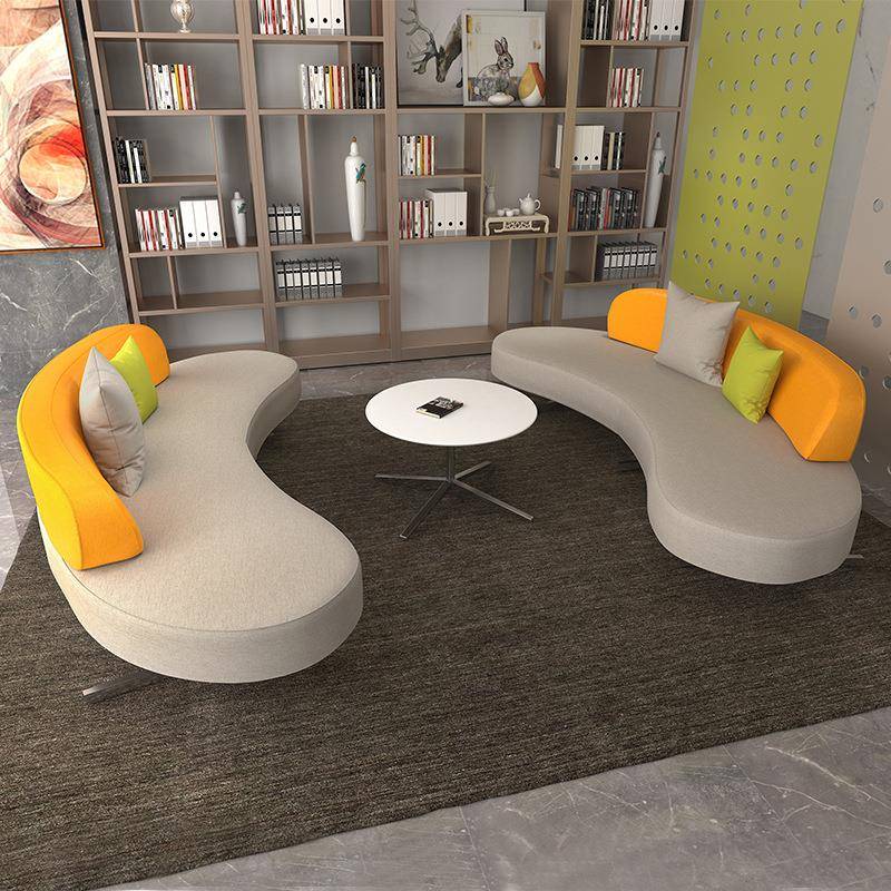 影楼沙发服装店沙发设计师沙发北欧弧形沙发工作室设计师弧形沙发