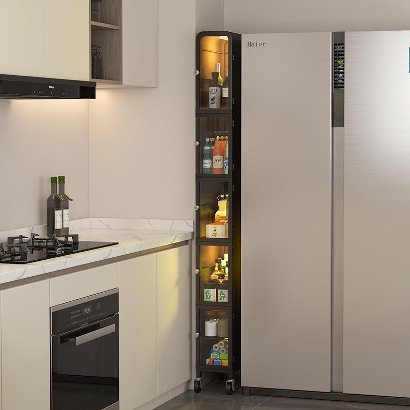 夹缝收纳柜30公分窄柜边柜立柜靠墙厨房置物架拱形落地柜子储物柜