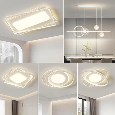 护眼LED全光谱全屋房间吸顶灯奶油风客厅卧室中山灯饰具现代简约