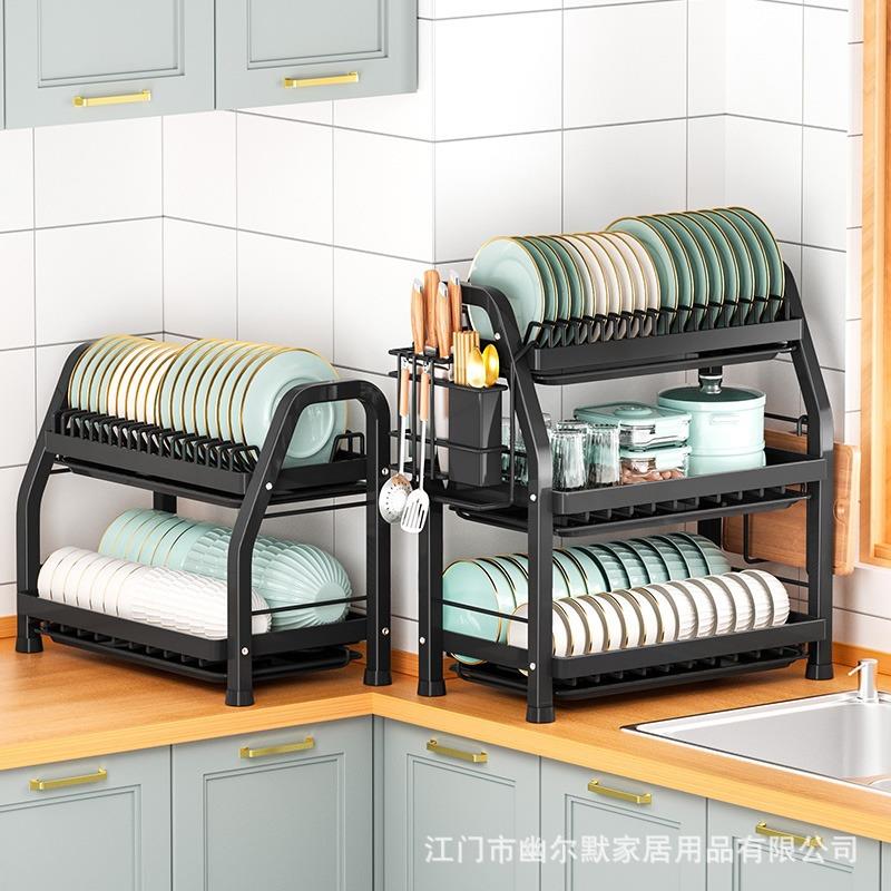 厨房碗碟收纳架碗盘沥水架碗筷收纳盒放碗家用碗碟架餐具置物碗架
