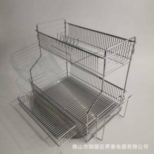 304不锈钢厨房碗架水槽边导流沥碗架餐具收纳台面二层沥水碗碟架