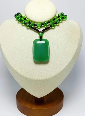 天然新疆和田玉碧玉吊坠平安无事牌玉石挂件男女无事牌项链毛衣链