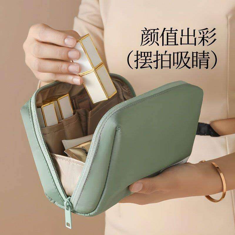 新款化妆包女便携式手包旅行小号收纳袋化妆品口红收纳包高端防水