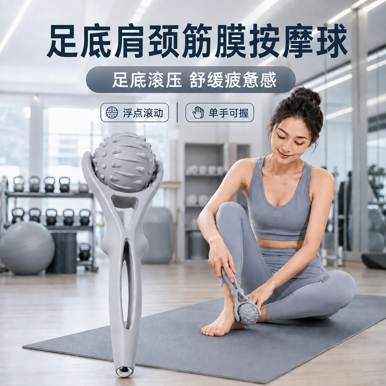 筋膜球足底手腕腰背放松按摩