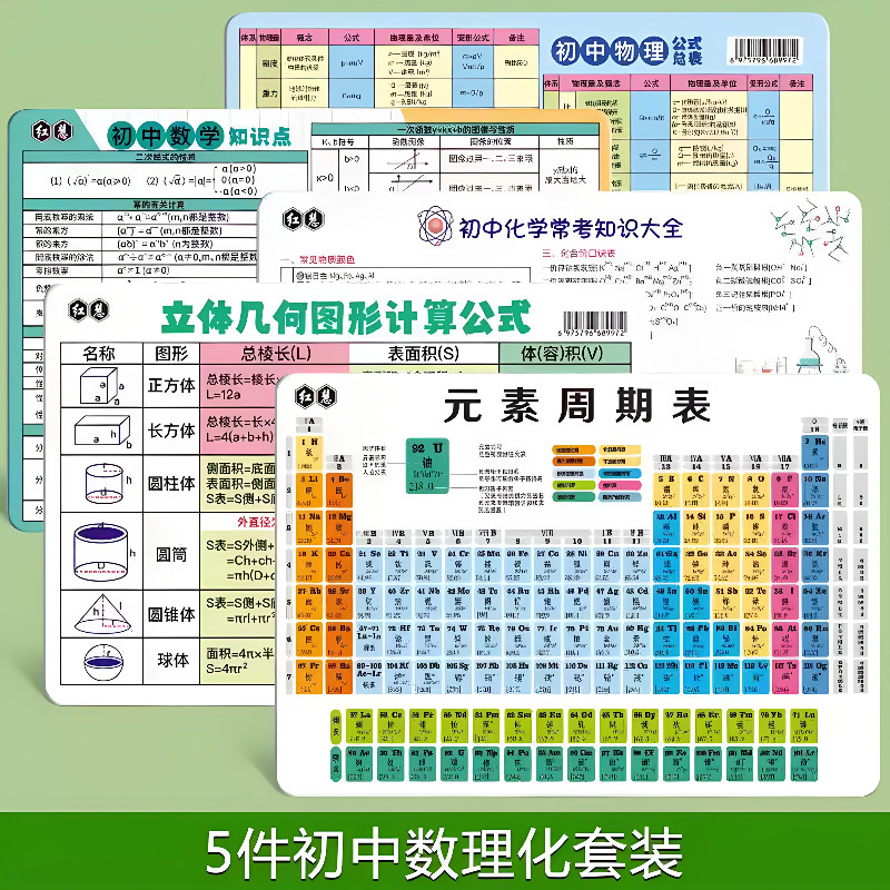 初中英语物理化学知识点归纳卡片