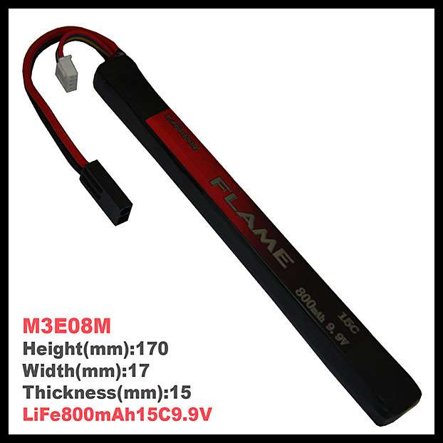 火焰FLAME1 M3E08M 800毫安15C 9.9V磷酸铁锂电池