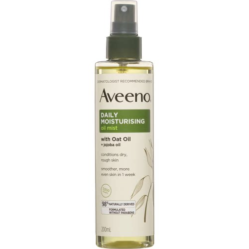 澳洲aveeno艾惟诺身体油燕麦荷荷巴润肤油喷雾200ml