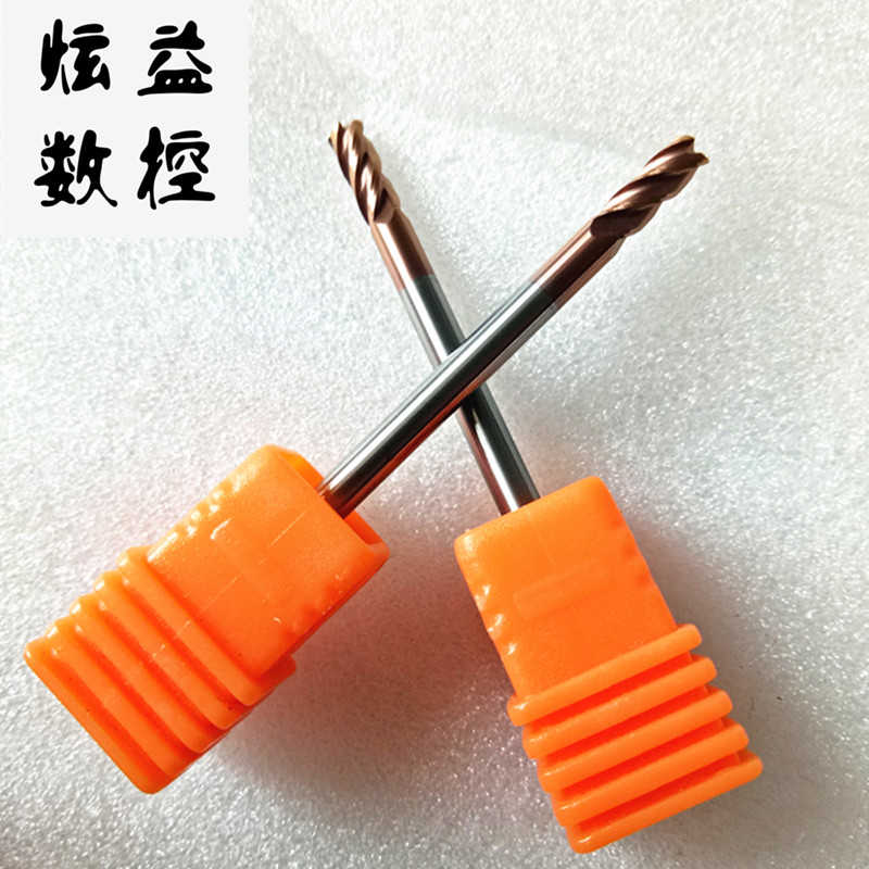 钨钢圆牛鼻铣刀55度硬质合金洗刀D3R0.5X4R0.2.3R1*8*6*12*75*1