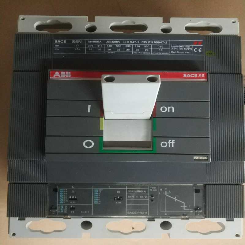议~ABB塑壳断路器S6N800  PR211   3P  80