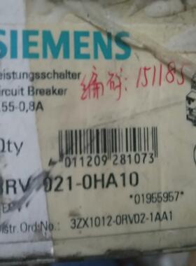 断路器3RV1021-0HA10库存未使用（基数电子）