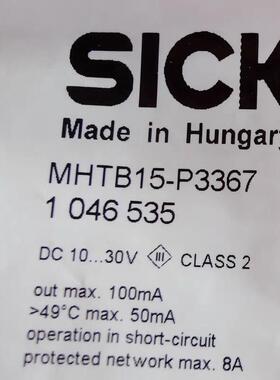 Sick MHTB15-P3367 西克圆柱形光电传感器~询价