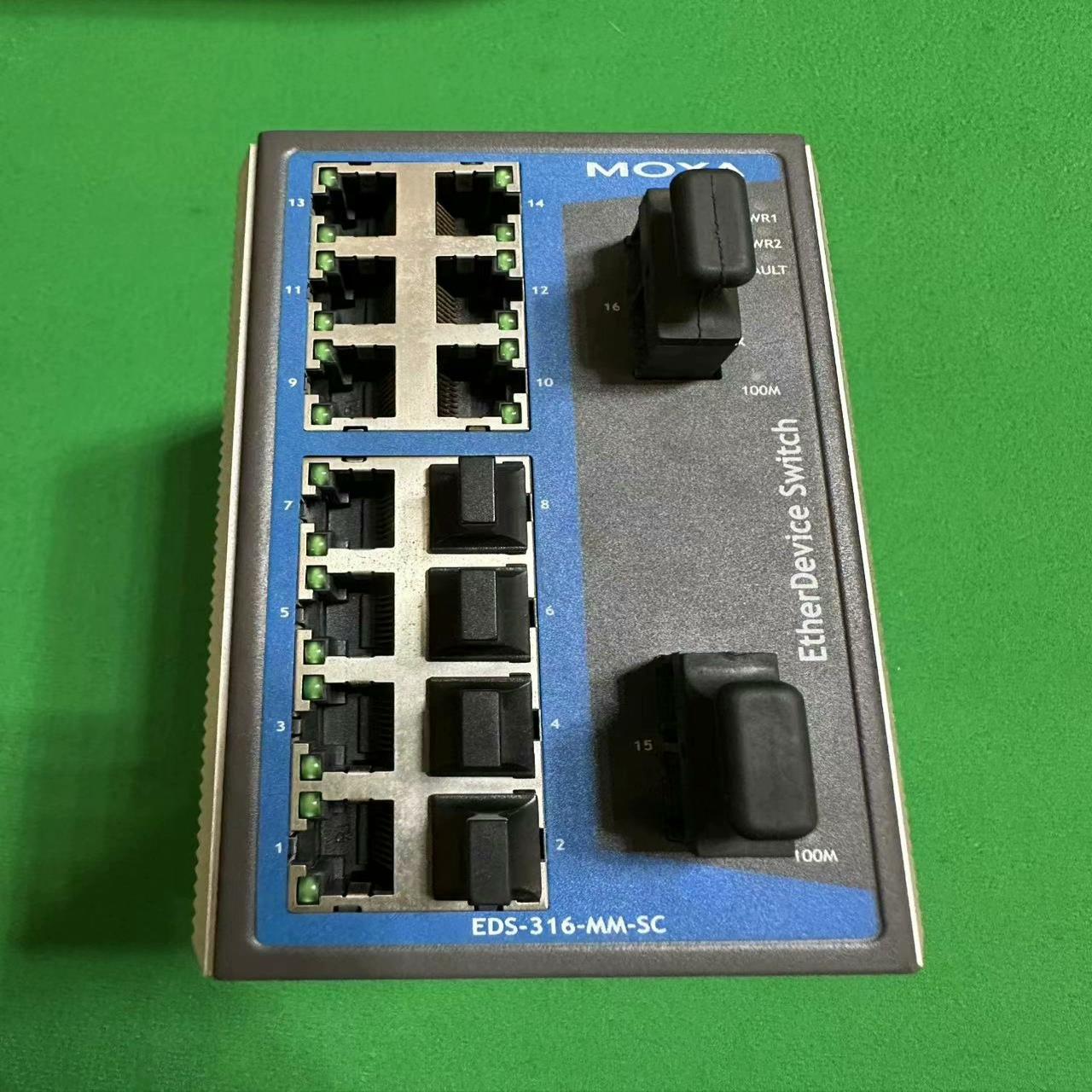 moxa交换机EDS-316-MM-SC 1台,,成【落红设备】