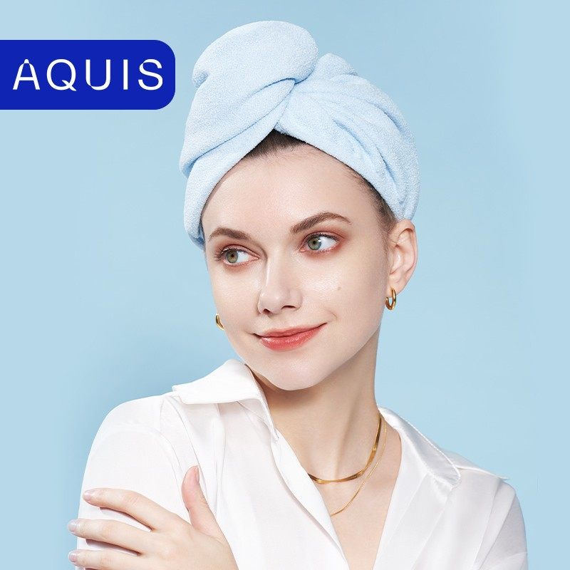 AQUIS美国黑科技WRAP可再生纤维干发帽吸水速干浴帽成人女