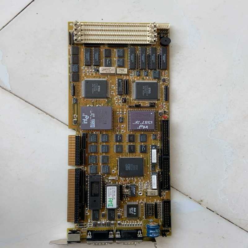 议价~PCA-6136工控卡386DX  古董双黄芯386CPU