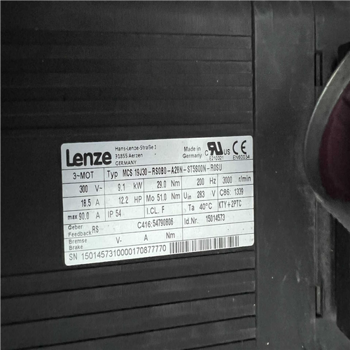 Lenze 伦茨 伺服电机 MCS19J30-RS0B0-A~议价