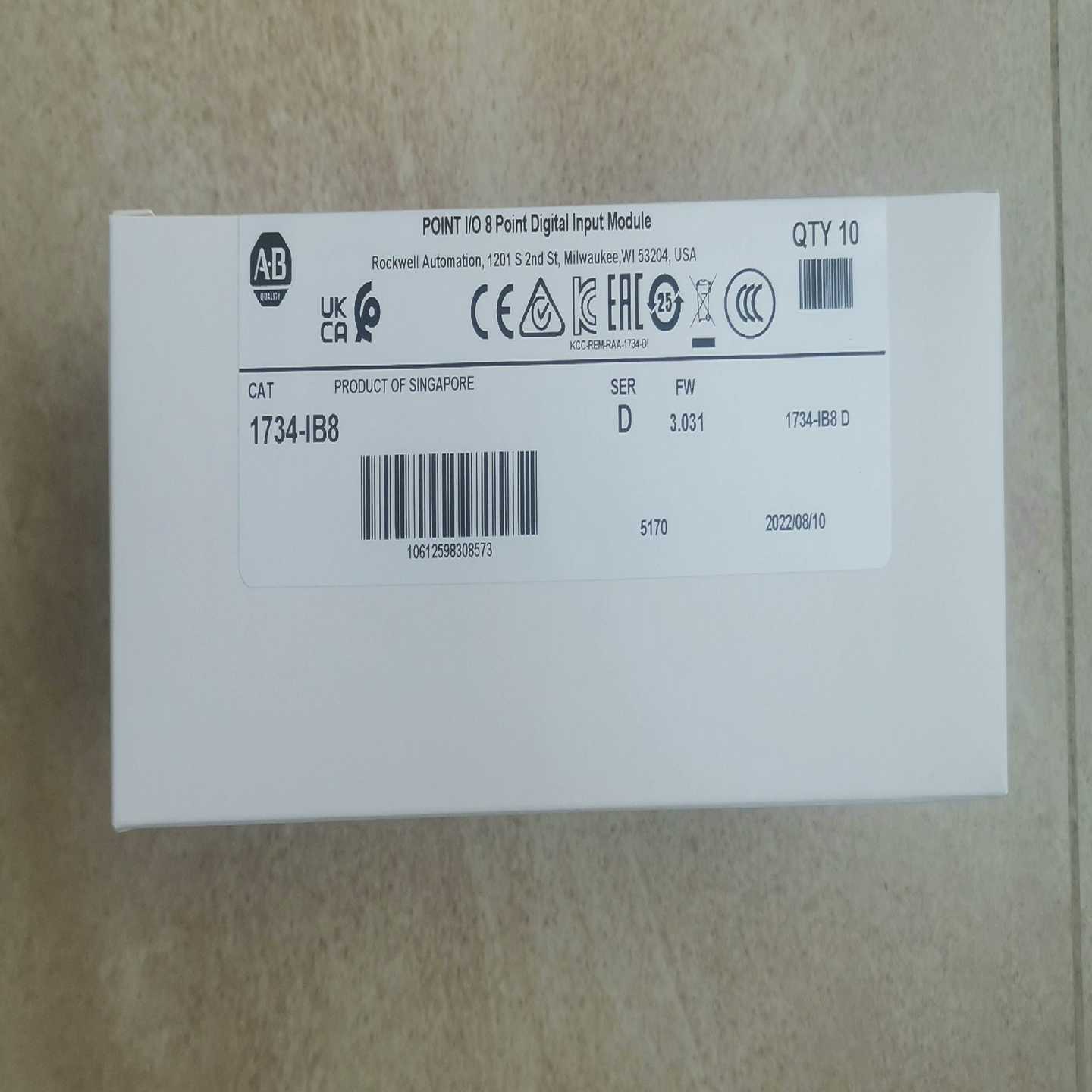 AB模块 1734-IB8输入模块 22年未拆封（电子设备）