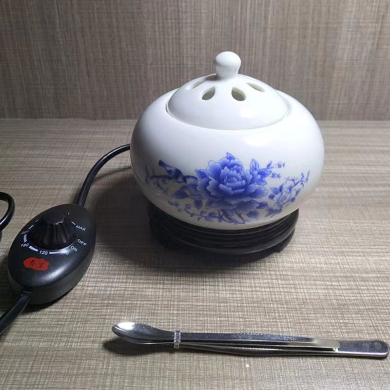 定时调温电子熏香沉檀香木块粉精油电子香薰炉插电净化空气品
