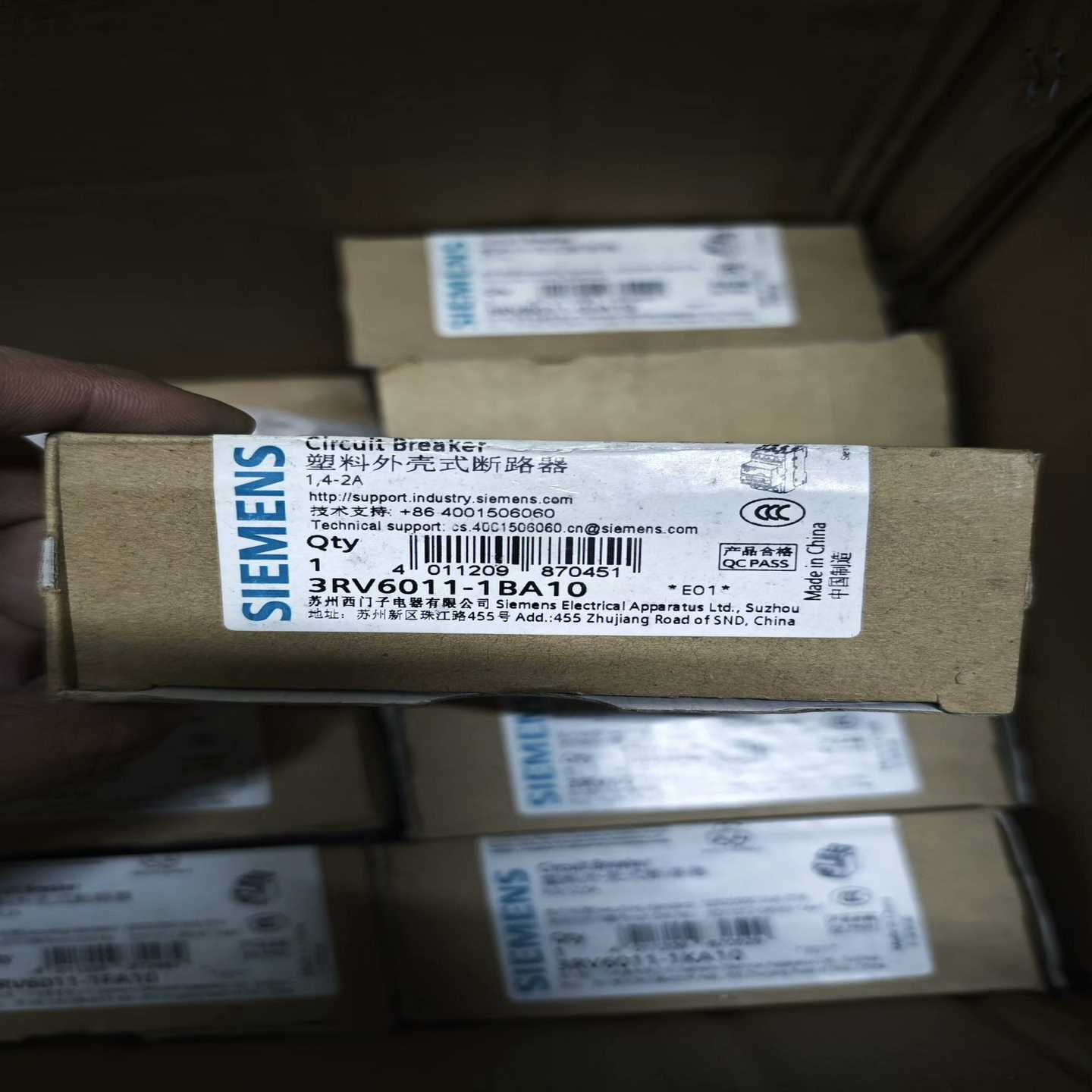 全新正品SIEMENS/西门子塑料外壳式断路器，型号3RV6一议价商品