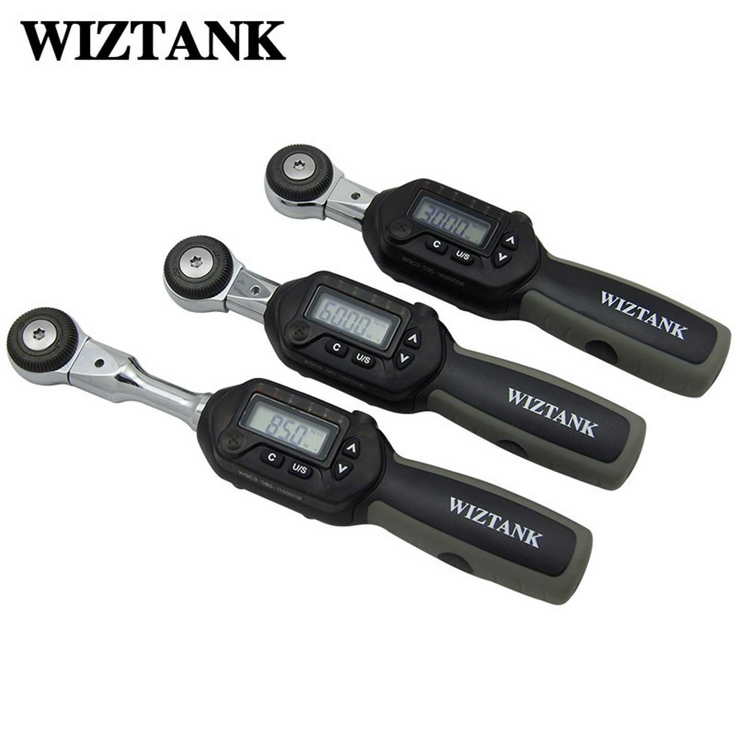 台湾WIZTANK威力泰克电子数显扭力扳手WSC3-135CN可交换头扳手