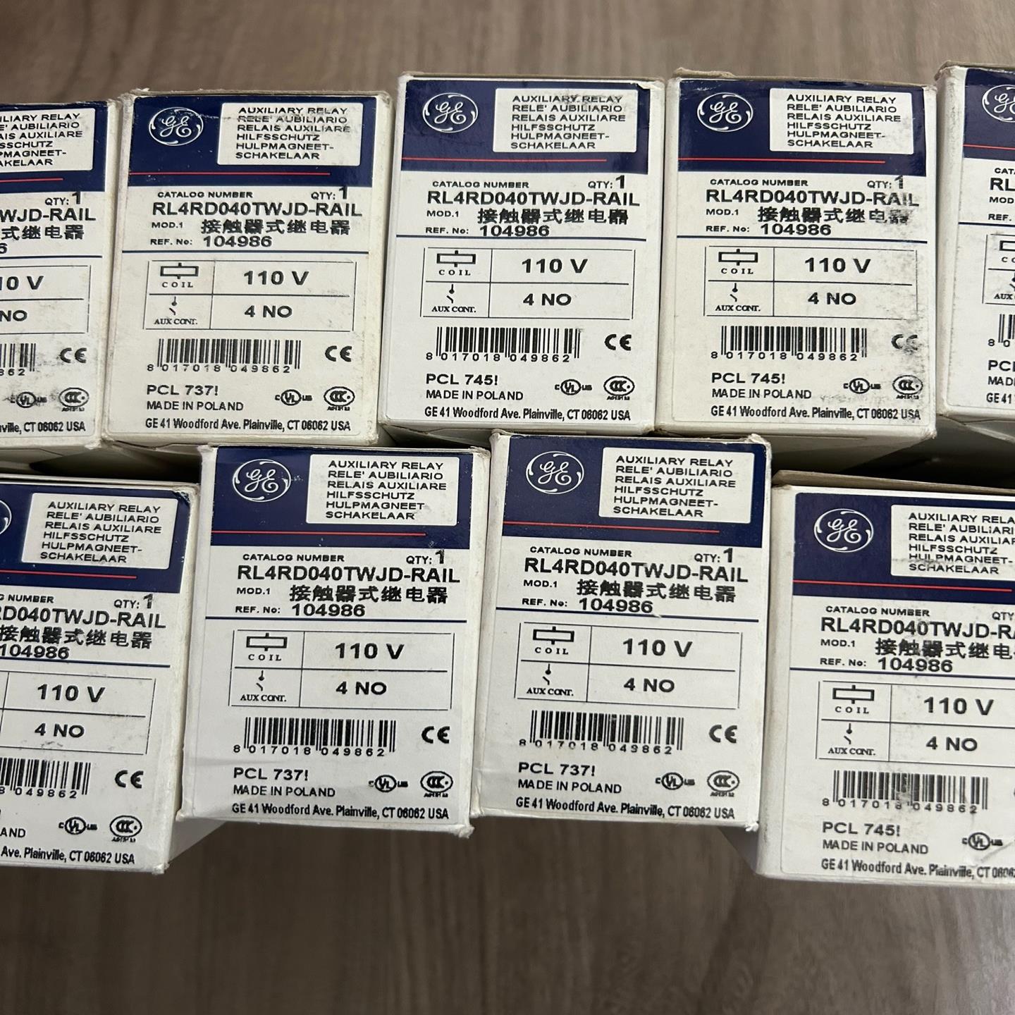 美国GE通用交流接触器RL4RD040T RL4RD（佳毅工控）