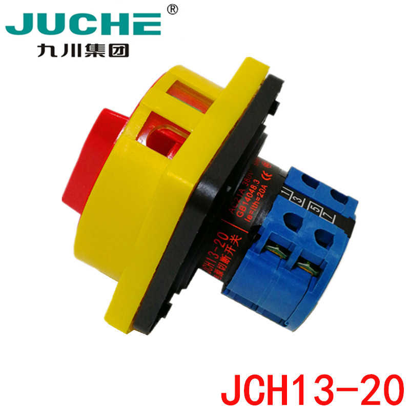 正九川JCH13-20 20A护指式电源切断开关 AC21A 380V旋转可