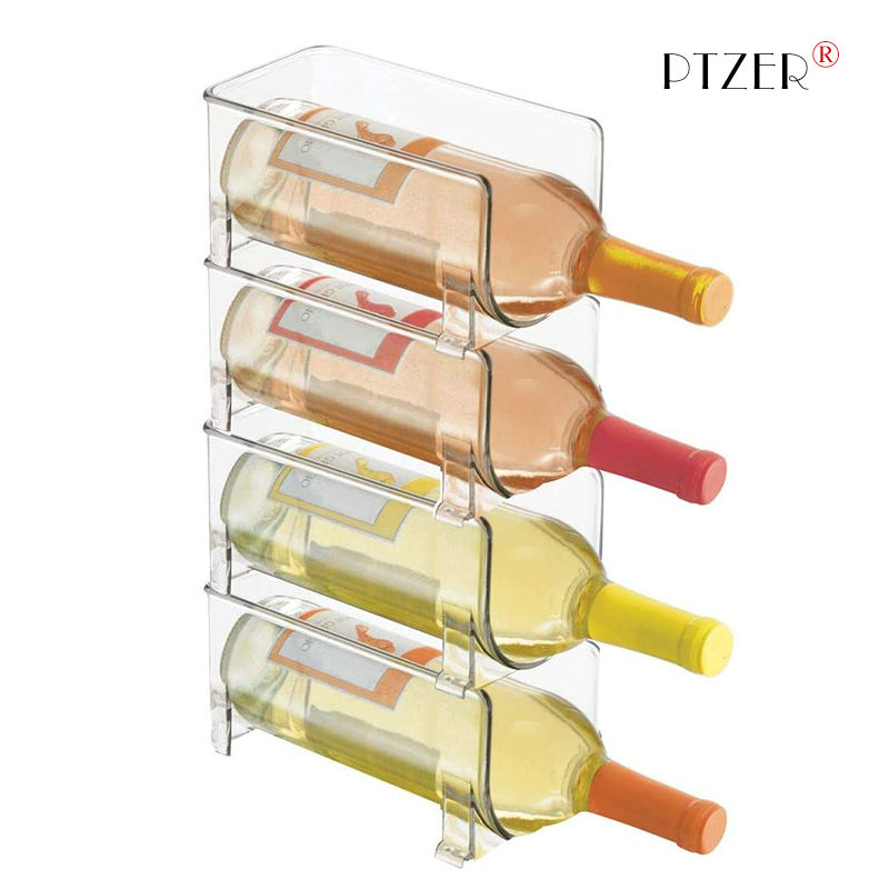 PTZER层叠式红酒架葡萄酒架冰箱收纳架展示架日式ins摆件饮料