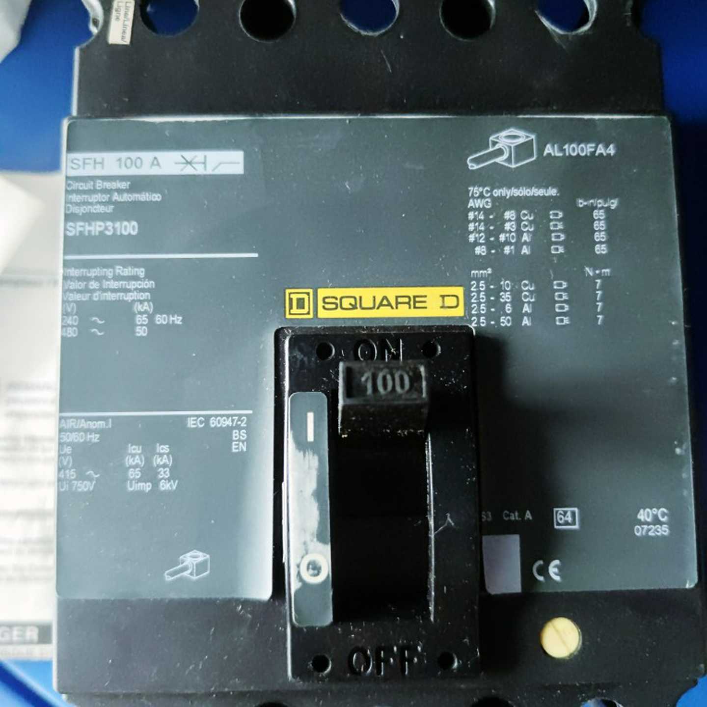 配件SQUARE D SFHP3100  3P  100A议价