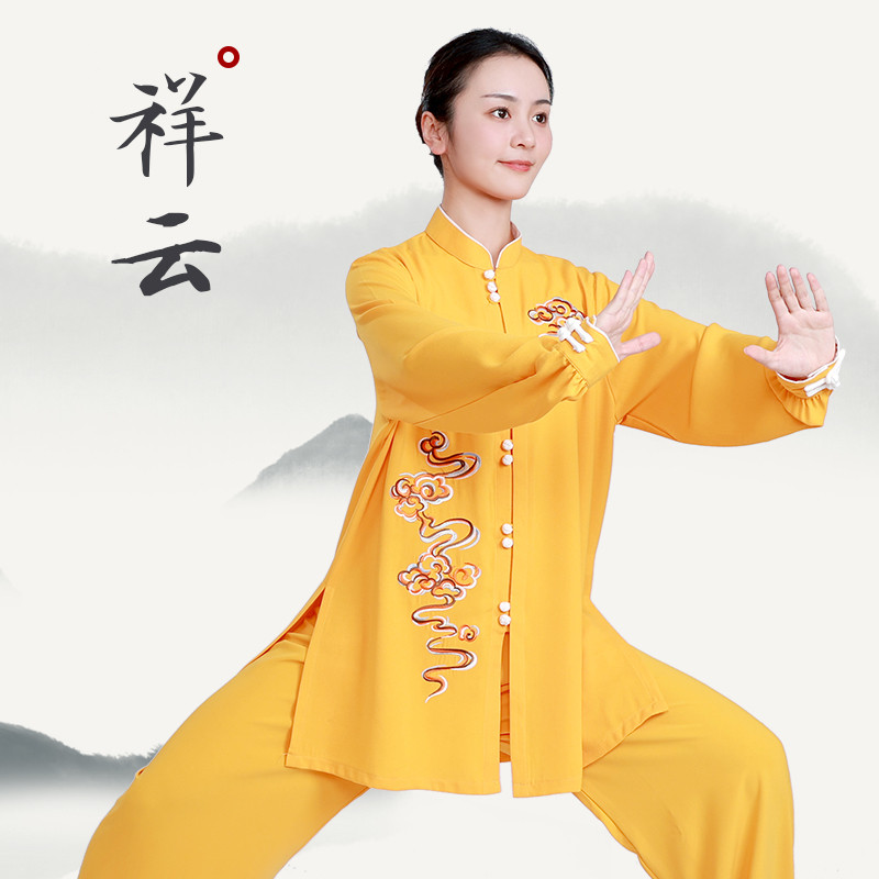 猎辰太极服女款新款高端比赛表演太极拳练功服男春秋夏八段锦图片
