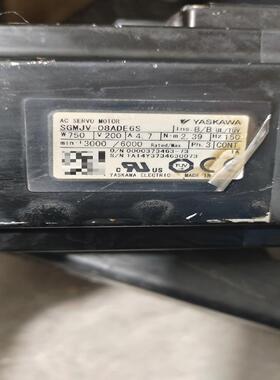 安川伺服电机SGMJV-08ADE6S成色如图   功能（佳毅工控）