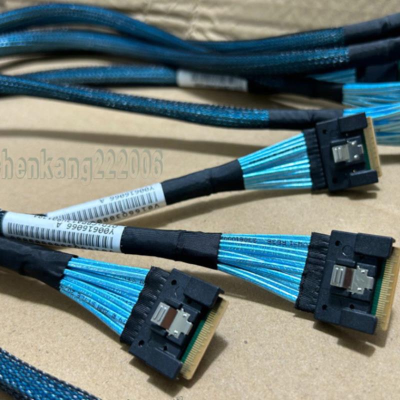 隆兴浪潮SAS数据线Slim SAS 40 PCIe SFF-8654 8i 74P背板NVME线*