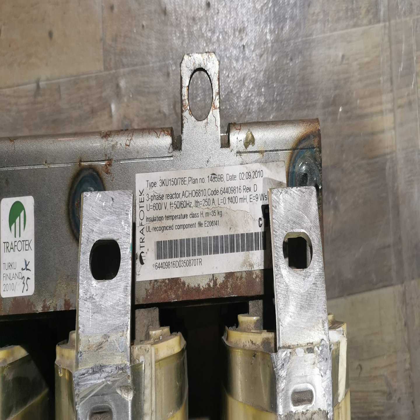 ABB800系列变频器电抗器，【落红设备】