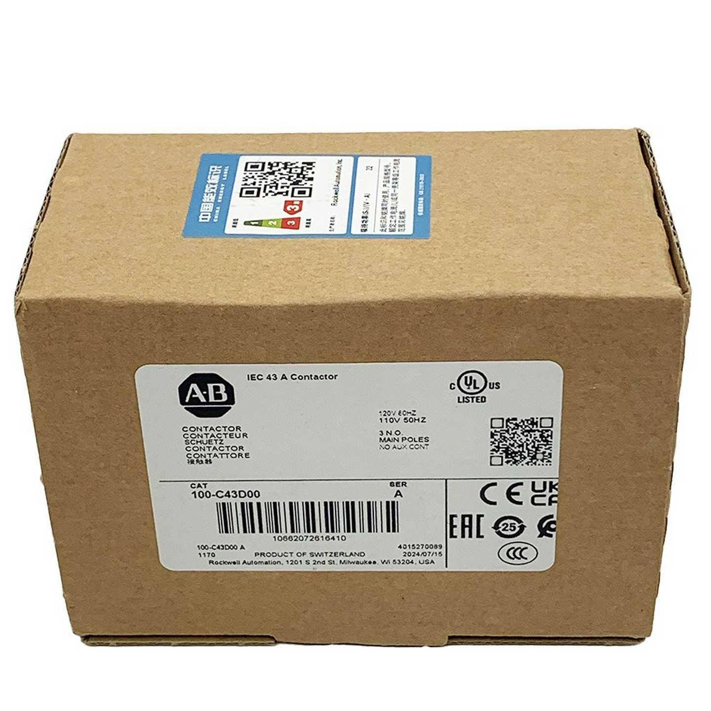 (询价)100-C43D00罗克韦尔AB接触器100C43D00