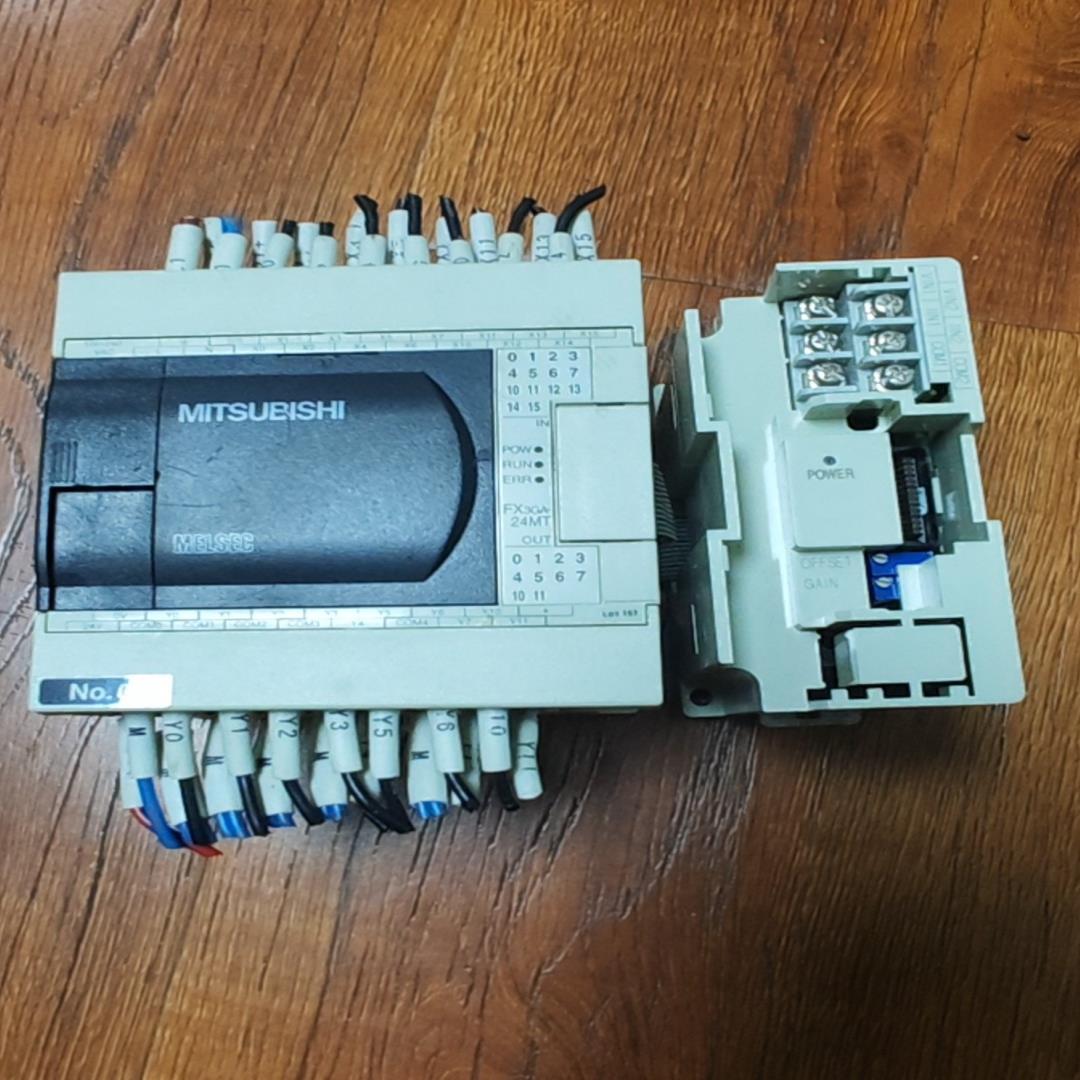 三菱正常一套plc，fx3ga-24mt-cm附带fx2[浩蓉商户]