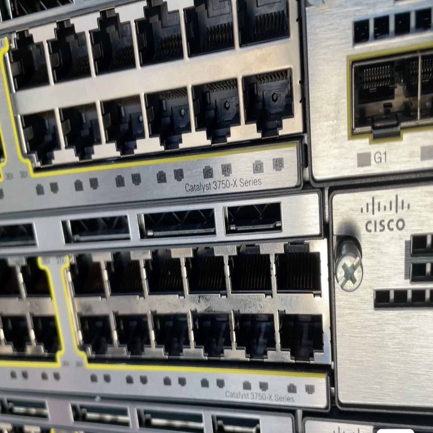 WS-C3750X-48T-L单电，挡板齐全，测试完好。适用