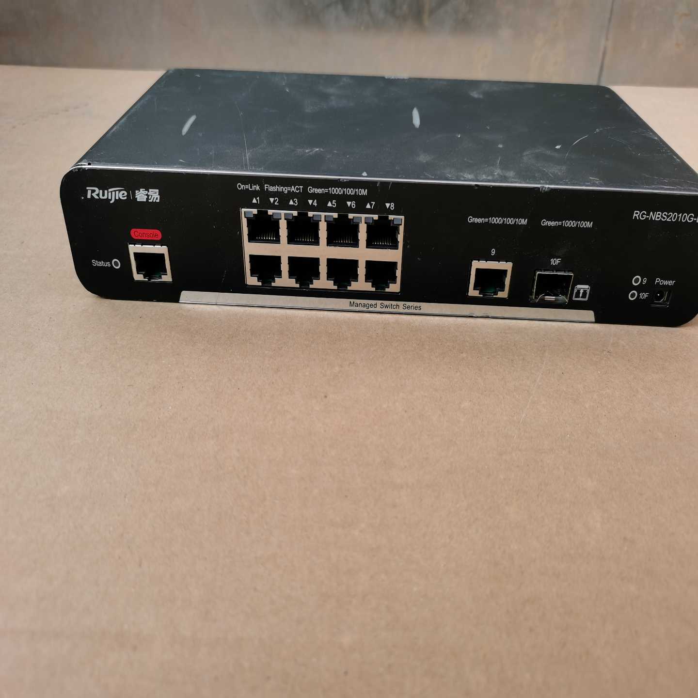 锐捷RG-NBS2010G-E 8口千兆二层交换机网管锐捷8