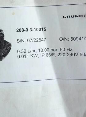 ALLDOS 208-0.3-10015 安度实隔膜计量~询价