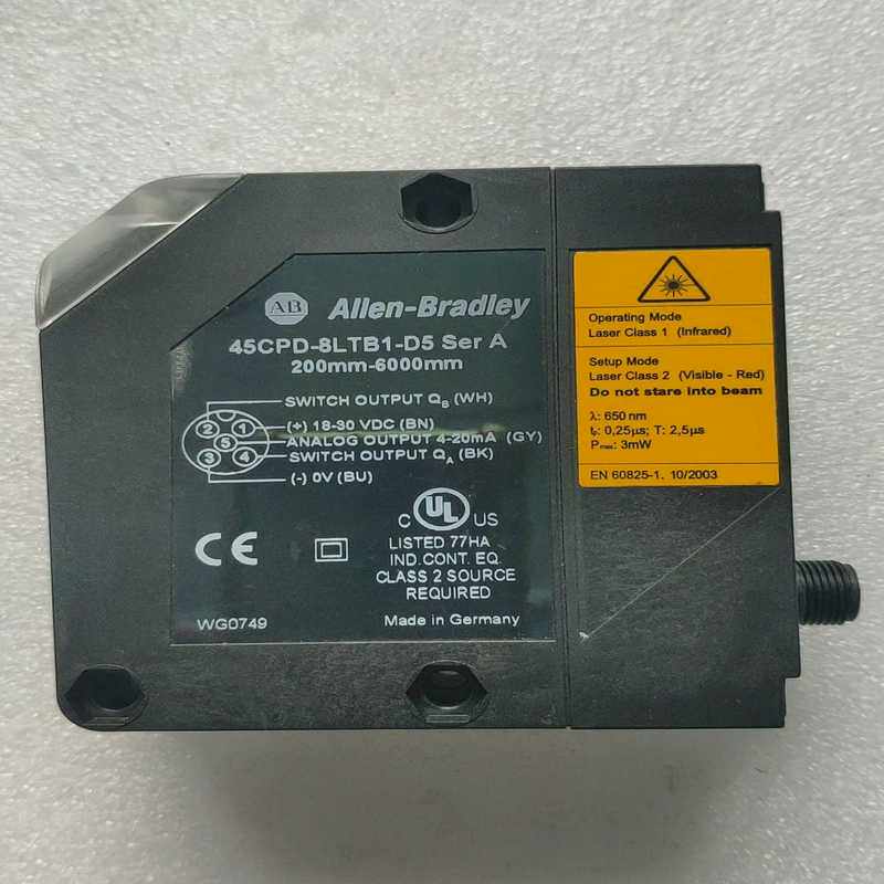 议~AB  45CPD-8LTB1-D5移位激光测量传感器  测