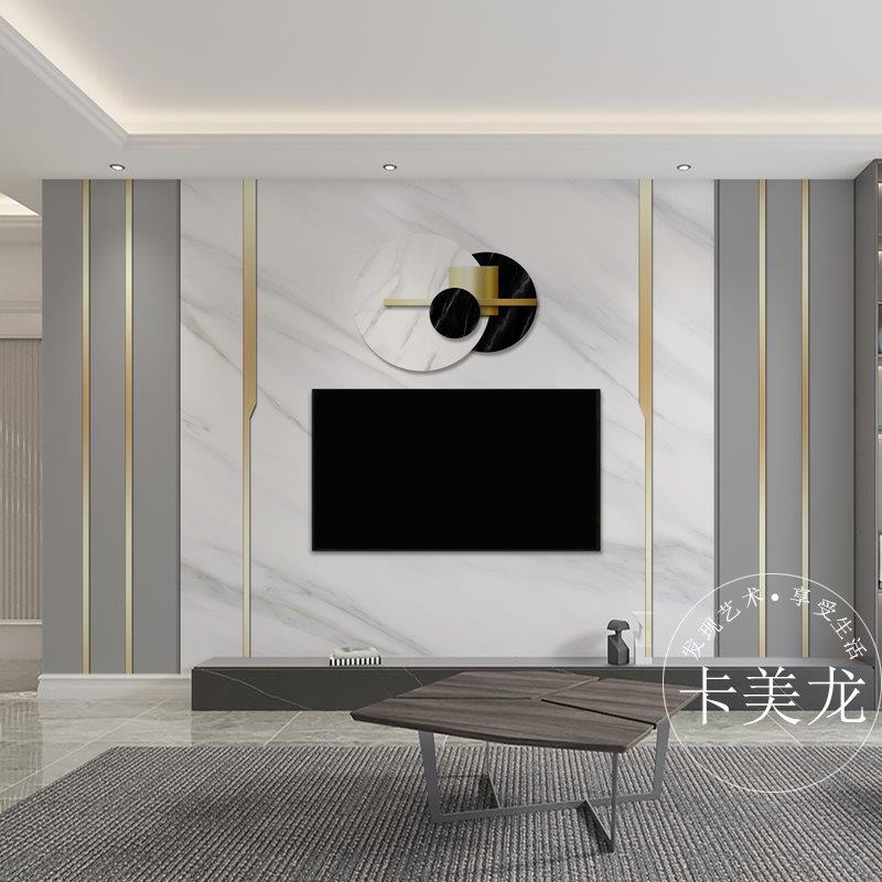 电视背景墙壁纸客厅沙发壁画墙布几何抽象轻奢卧室床头墙纸影视墙