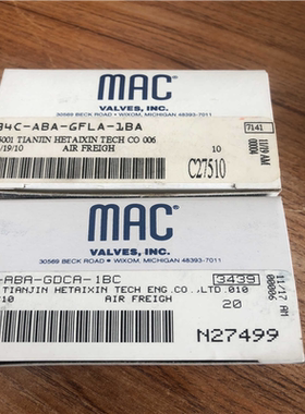 议~MAC 高频电磁阀 34C-ABA-GFLA-1BA。原