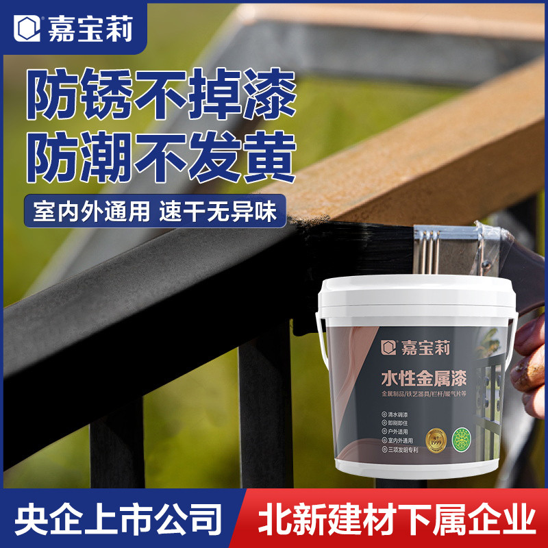 水性金属漆防锈防腐漆彩钢瓦翻新自喷入户防盗铁门改色油漆