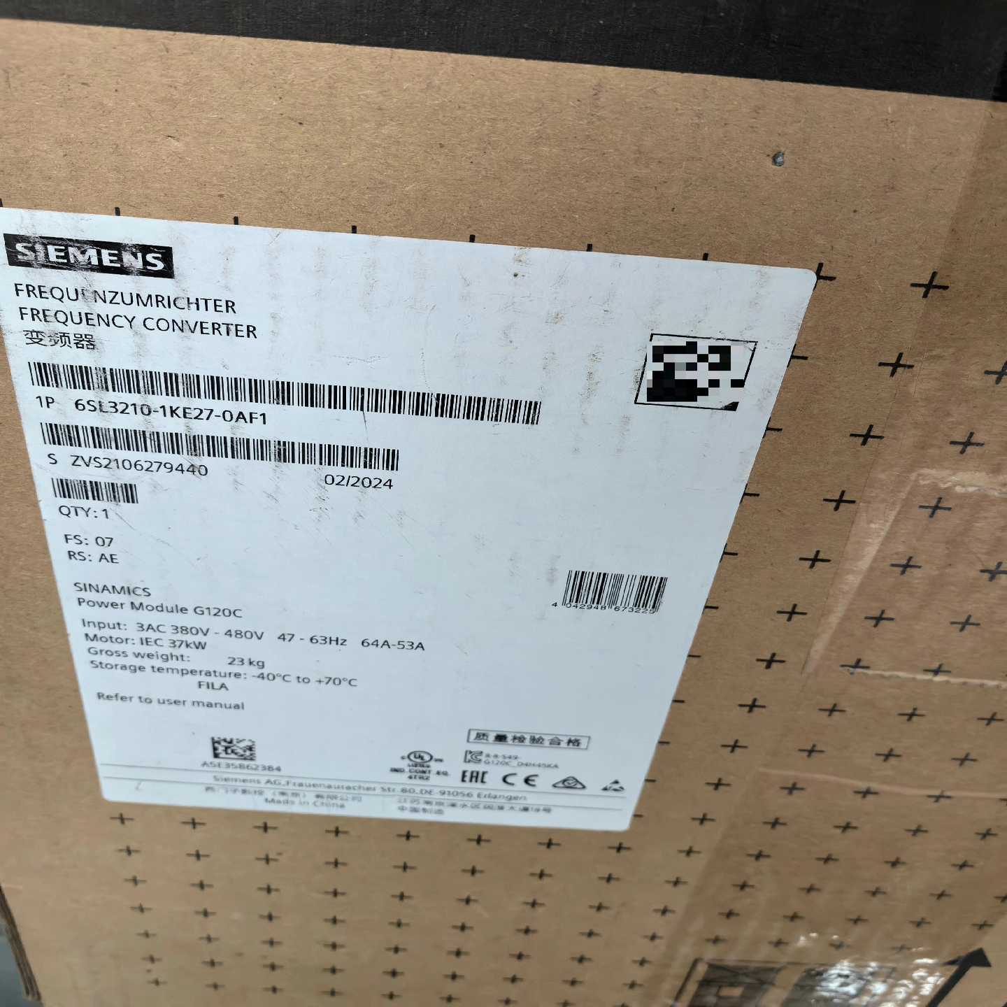 询价~6SL3120-1KE27-0AF1