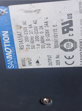 SANYO DENKI 山洋伺服RS1A15AT可拍~询价