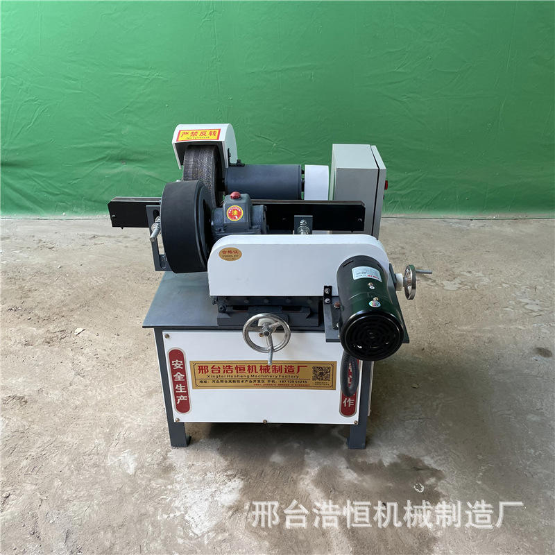 台式小型去毛刺机钢管拉丝抛光机不锈钢管外圆除锈电动抛光机
