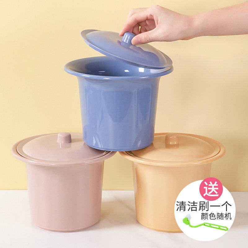 塑料卫生痰盂带盖加厚儿童坐便器老人便盆宝宝小尿桶夜壶小孩