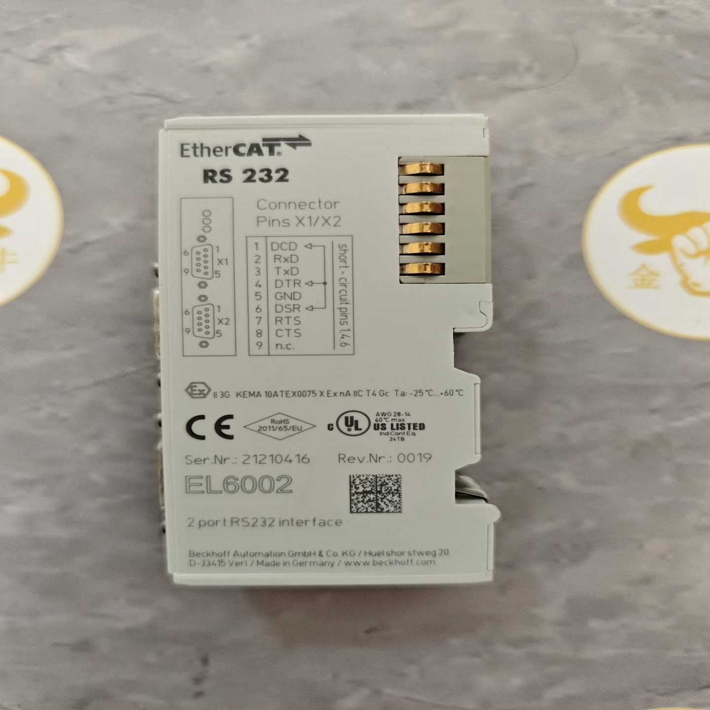 倍福模块EL6002成色如图仔细看,的直接拍询价