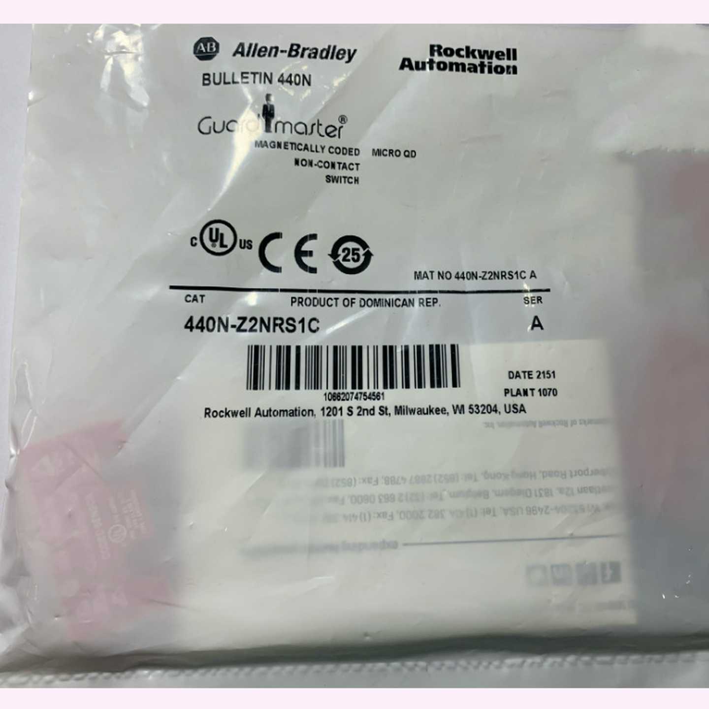 AB非接触式开关440N-Z2NRS1C44I0N-Z2NRS1A