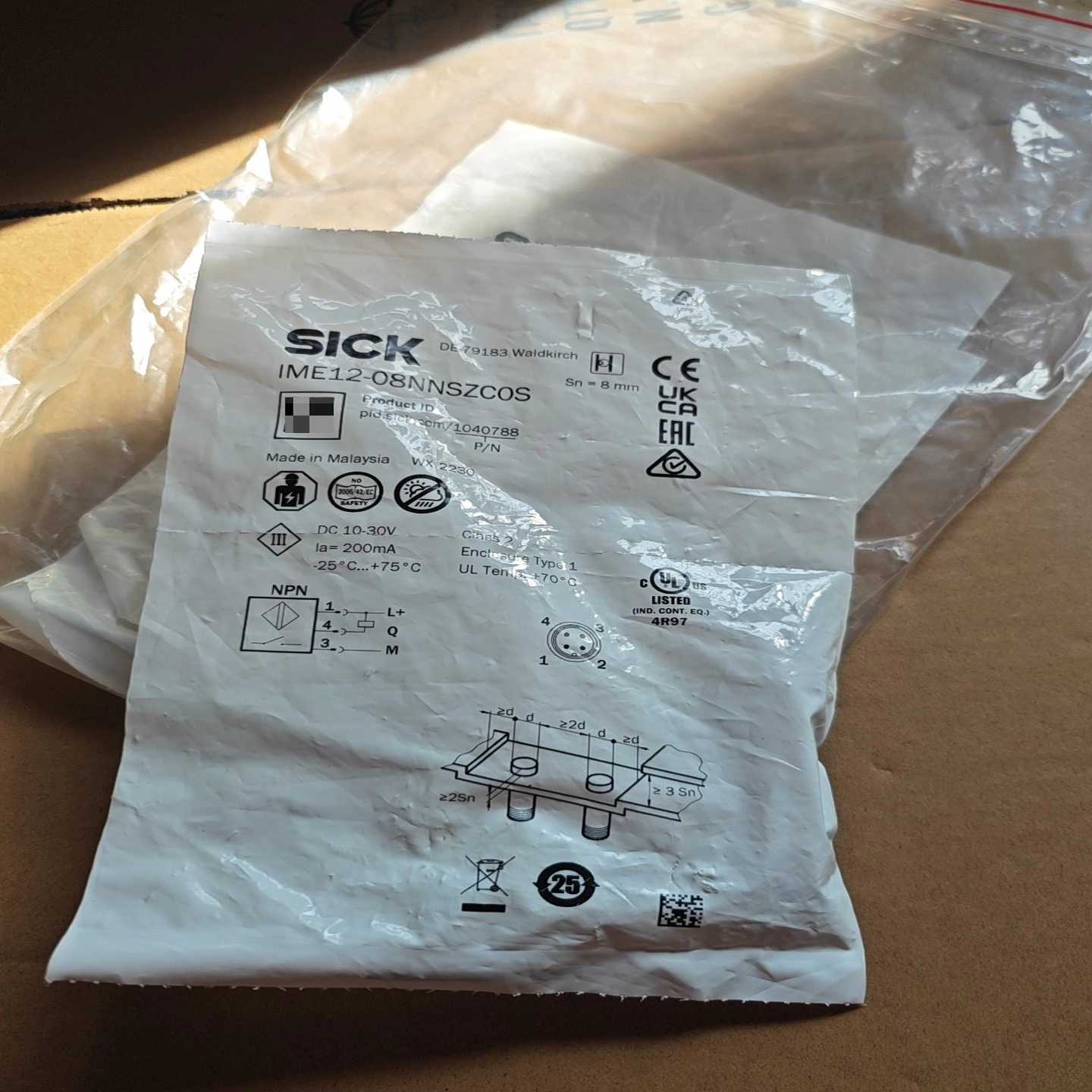 德国1040788西克SICK电感式接近开关IME1询价