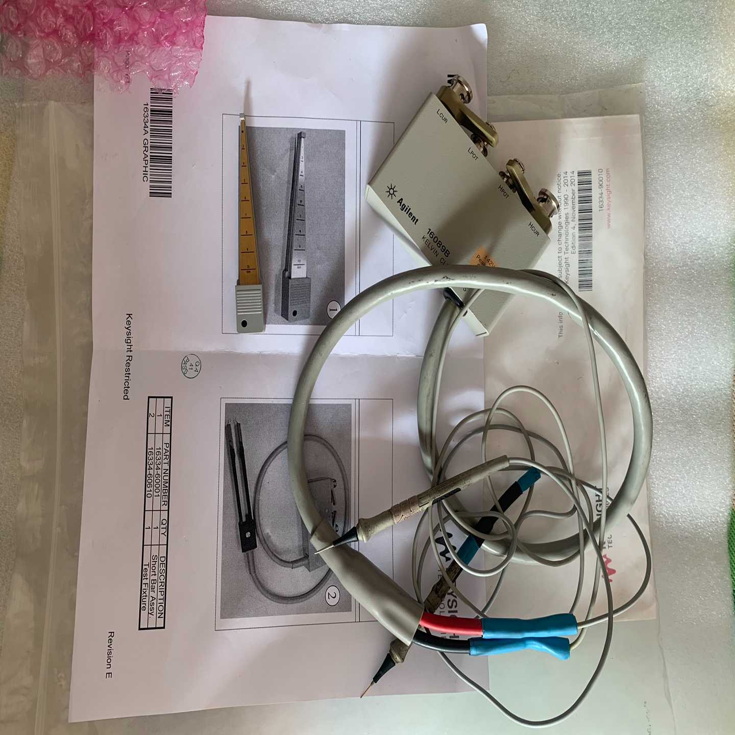 询价~安捷伦 Agilent 16089B测试夹具，实物图片。是德