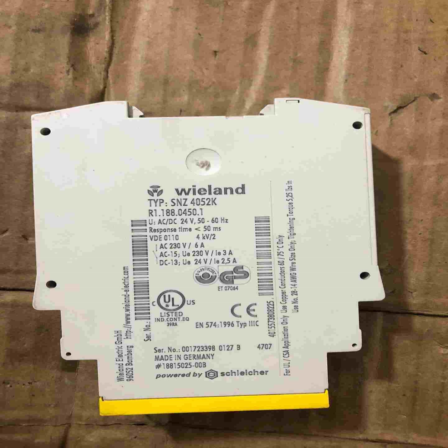 SNZ 4052K Wieland安全继电器，的，，~询价