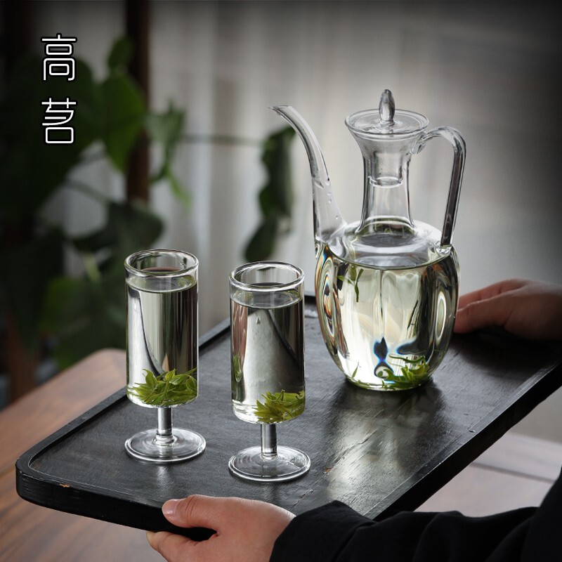 2024新款玻璃执壶仿宋泡茶器茶壶绿茶专用茶具宋代耐高温水壶